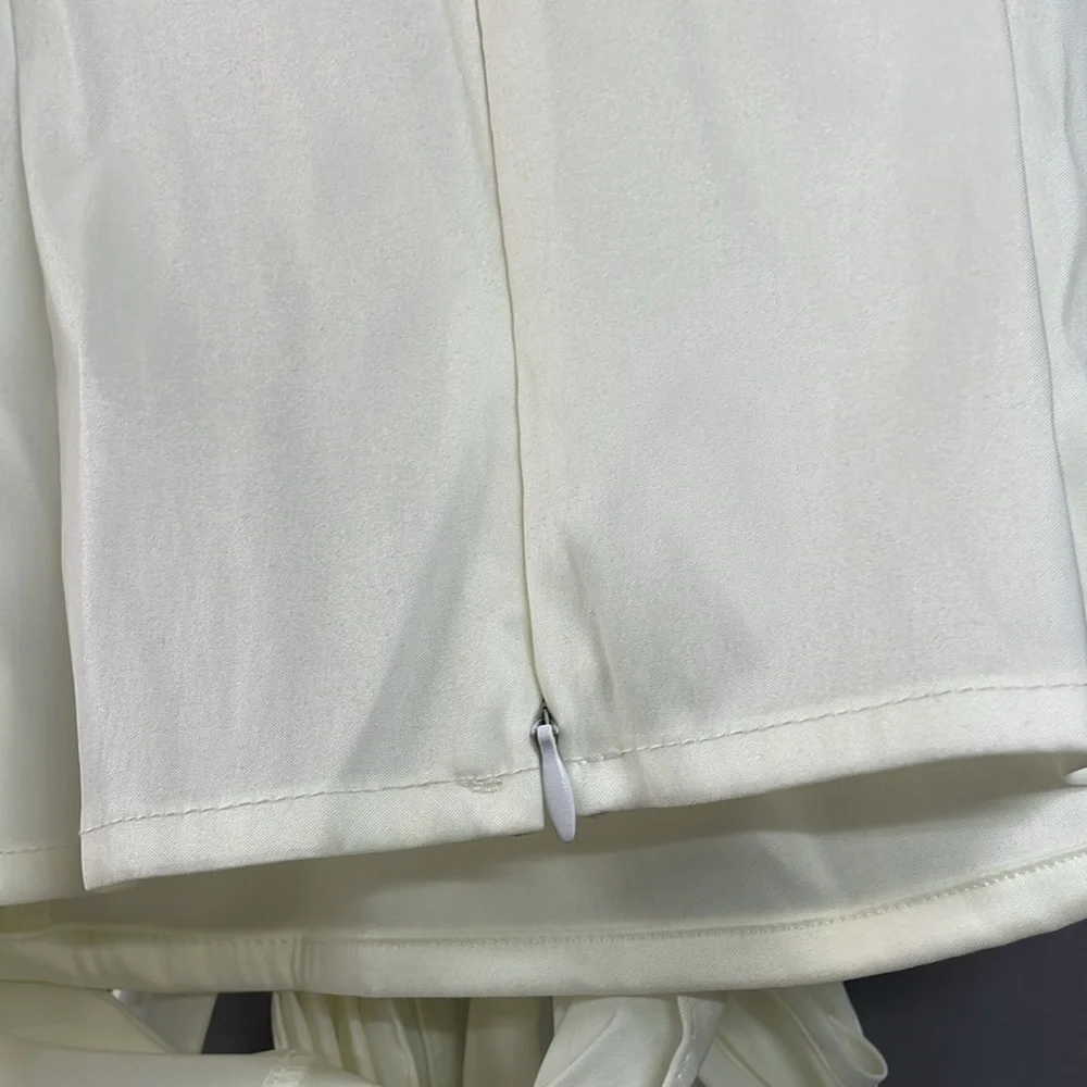 MSK Cream Ruffled Blouse - Picture 8 of 8
